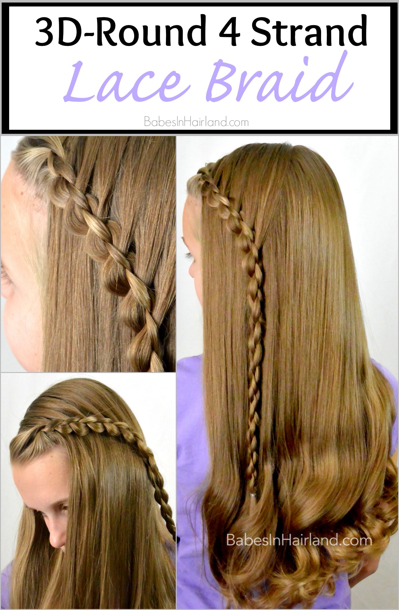 3d Round 4 Strand Lace Braid Babes In Hairland