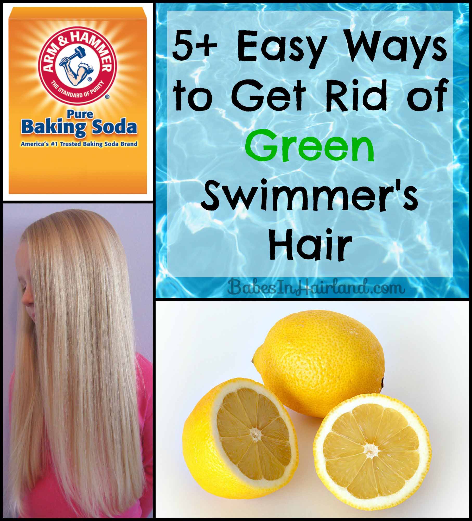 5 Easy Ways to Get Rid of Green Swimmer's Hair - Babes In Hairland
