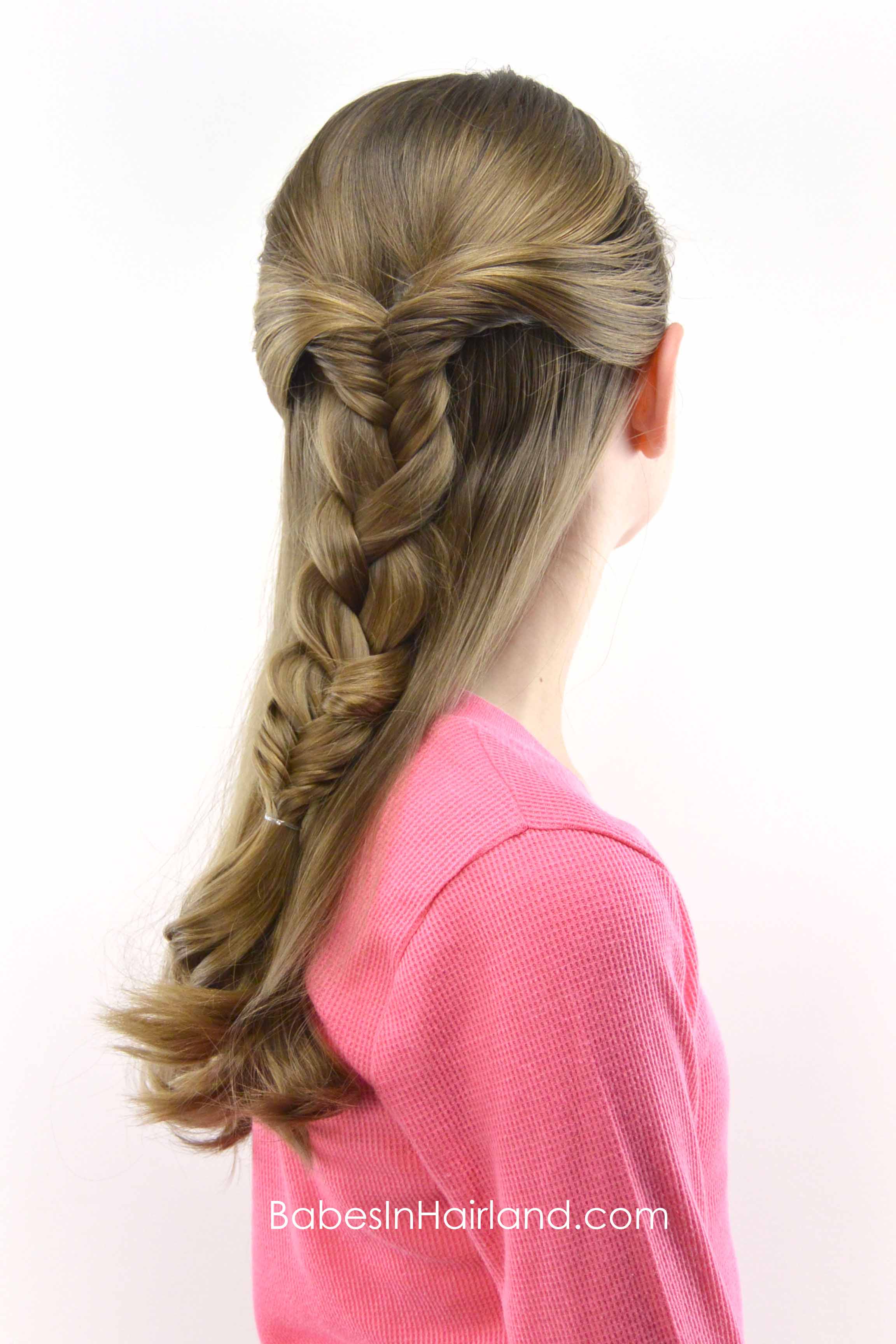 Half Up Braided Style - Babes In Hairland