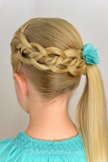 4 Strand Braid with a Twist from BabesInHairland.com