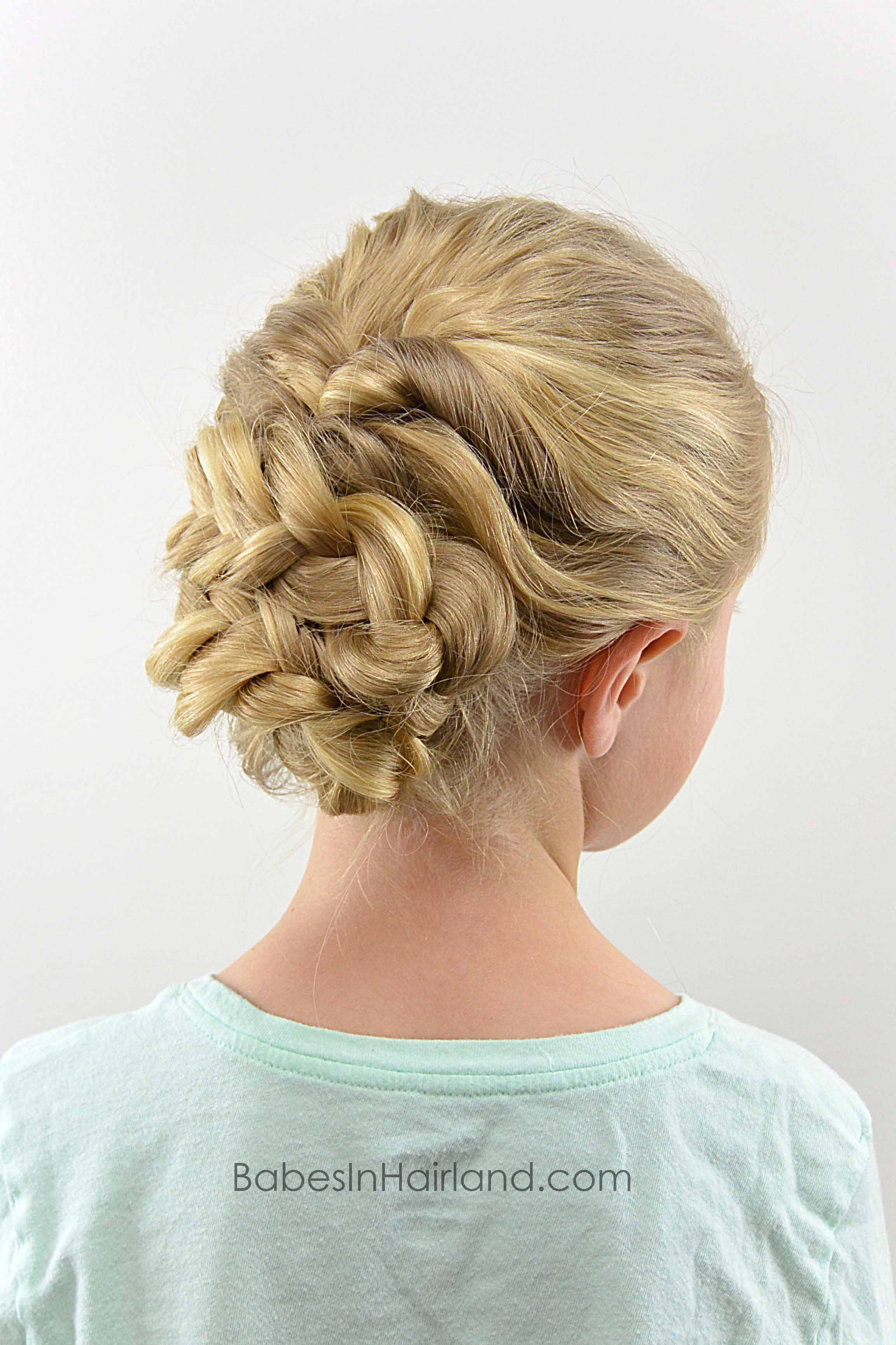 Easy Romantic Braided Updo - Babes In Hairland