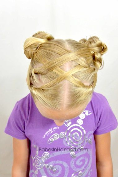 Hot Cross Buns Hairstyle from BabesInHairland.com