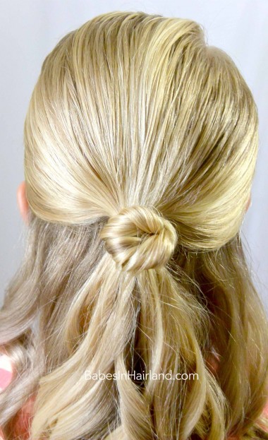 Knot Topped Ponytail from BabesInHairland.com