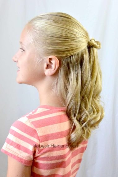 Knot Topped Ponytail from BabesInHairland.com