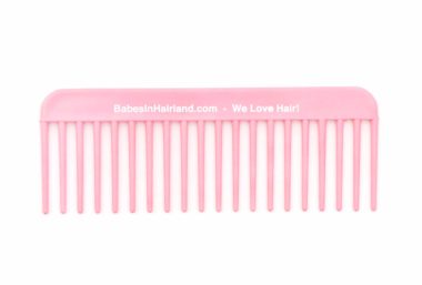 Pink BabesInHairland.com Wide Tooth Comb