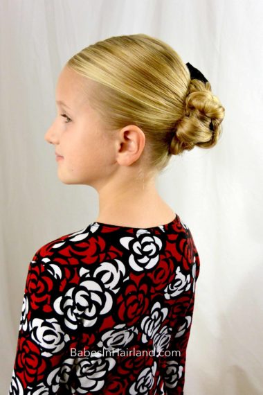 Braided Bun for Shorter Hair from BabesInHairland.com #bun #braids #shorthair #easyhairstyle