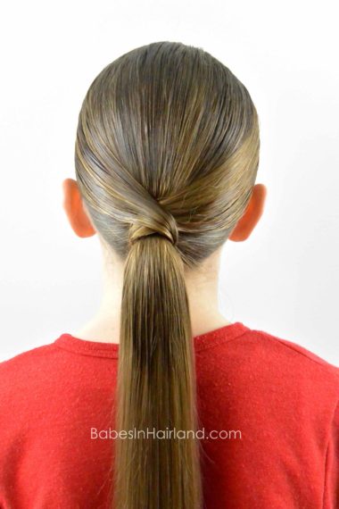 V Wrapped Ponytail from BabesInHairland.com #ponytail #hair #wrap #hairstyle