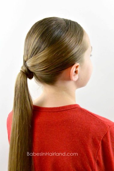 V Wrapped Ponytail from BabesInHairland.com #ponytail #hair #wrap #hairstyle