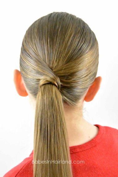 V Wrapped Ponytail from BabesInHairland.com #ponytail #hair #wrap #hairstyle