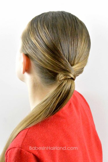 V Wrapped Ponytail from BabesInHairland.com #ponytail #hair #wrap #hairstyle