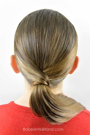 V Wrapped Ponytail from BabesInHairland.com #ponytail #hair #wrap #hairstyle