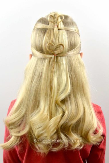 Double Floating Hearts | Valentine's Day Hairstyle from BabesInHairland.com #valentinesday #heart #hair #hairstyle