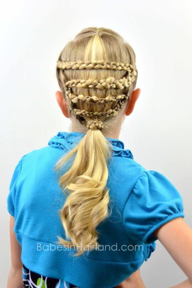 Snaking Nested Braids from BabesInHairland.com #braids #hair #ponytail #hairstyle