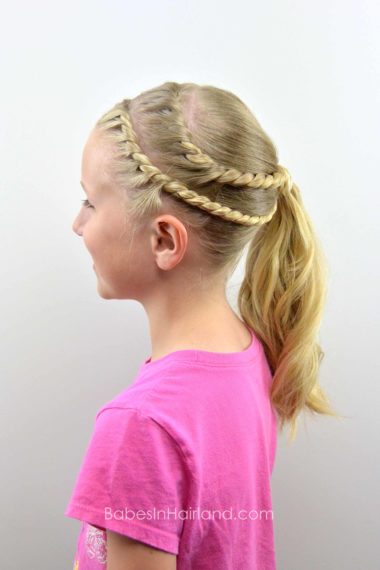Double French Rope Twists from BabesInHairland.com #twists #ropebraid #ponytail #hairstyle