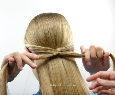 Fishtail Topped Ponytail from BabesInHairland.com #ponytail #fishtail #fishbone #hairstyle