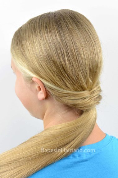 Fishtail Topped Ponytail from BabesInHairland.com #ponytail #fishtail #fishbone #hairstyle