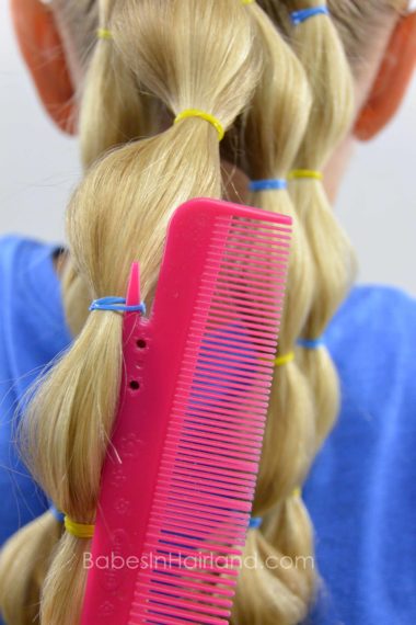 Easily Remove Elastics w/a Cutter Comb - BabesInHairland.com #hair #elastics #comb