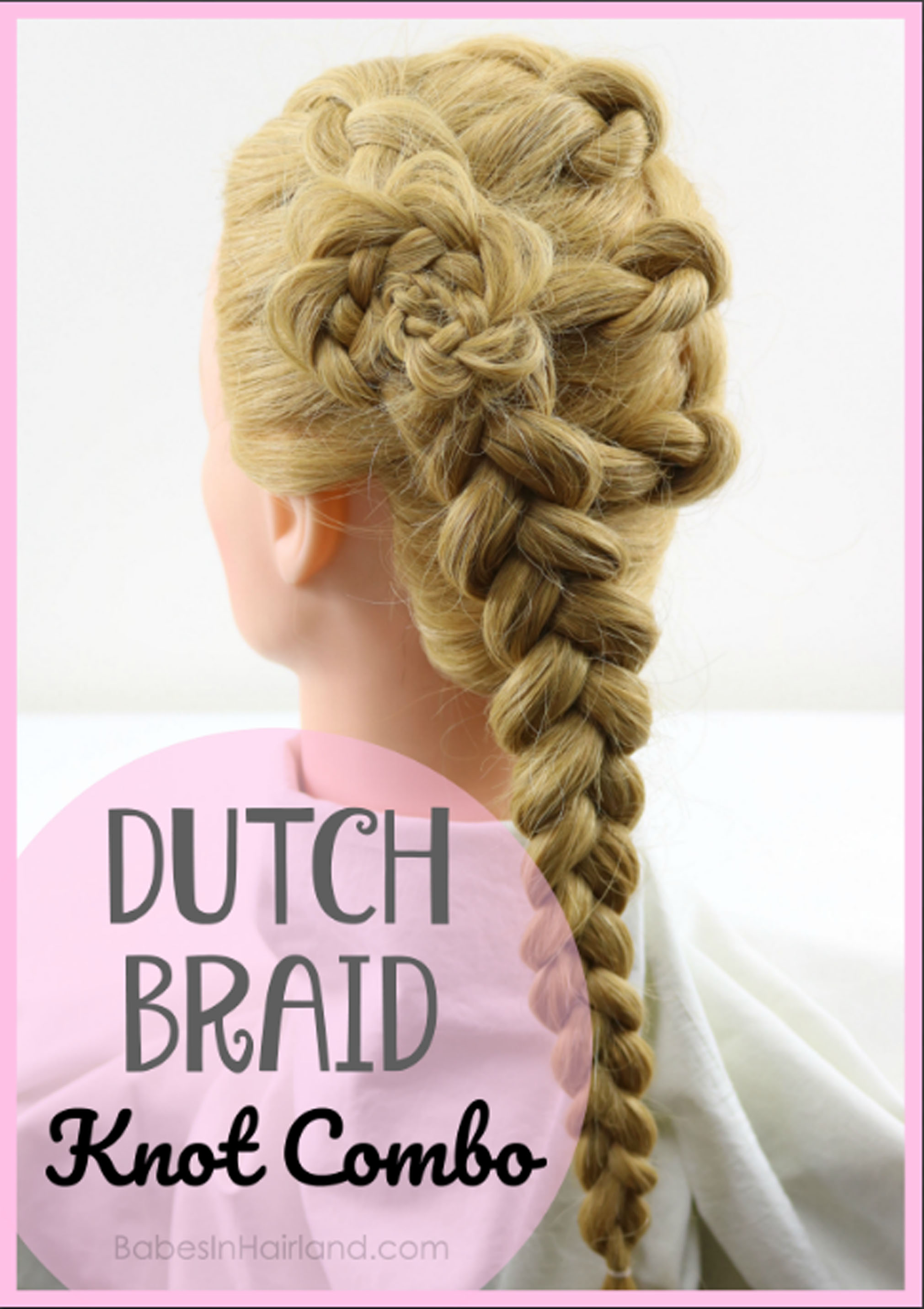 Dutch Braid Knot Combo Hairstyle  A Combination of Hair Techniques