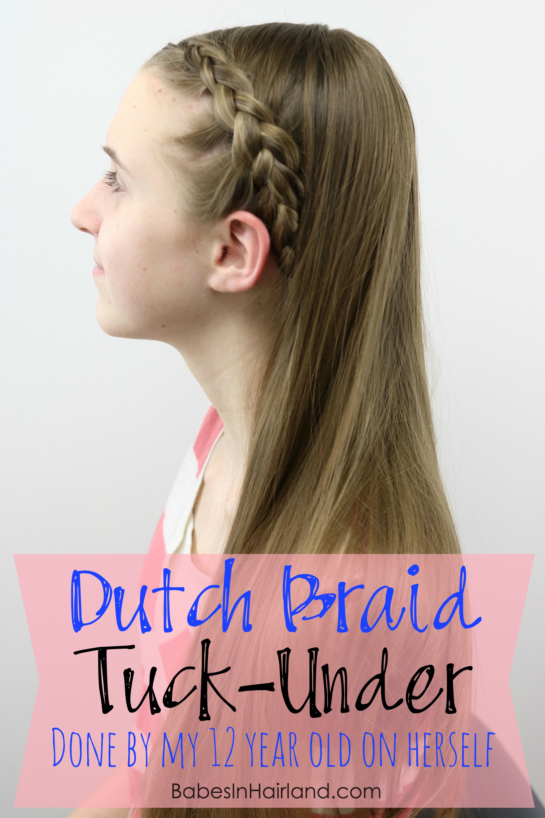 Easy Small Side Braid w. Step-by-Step Photos