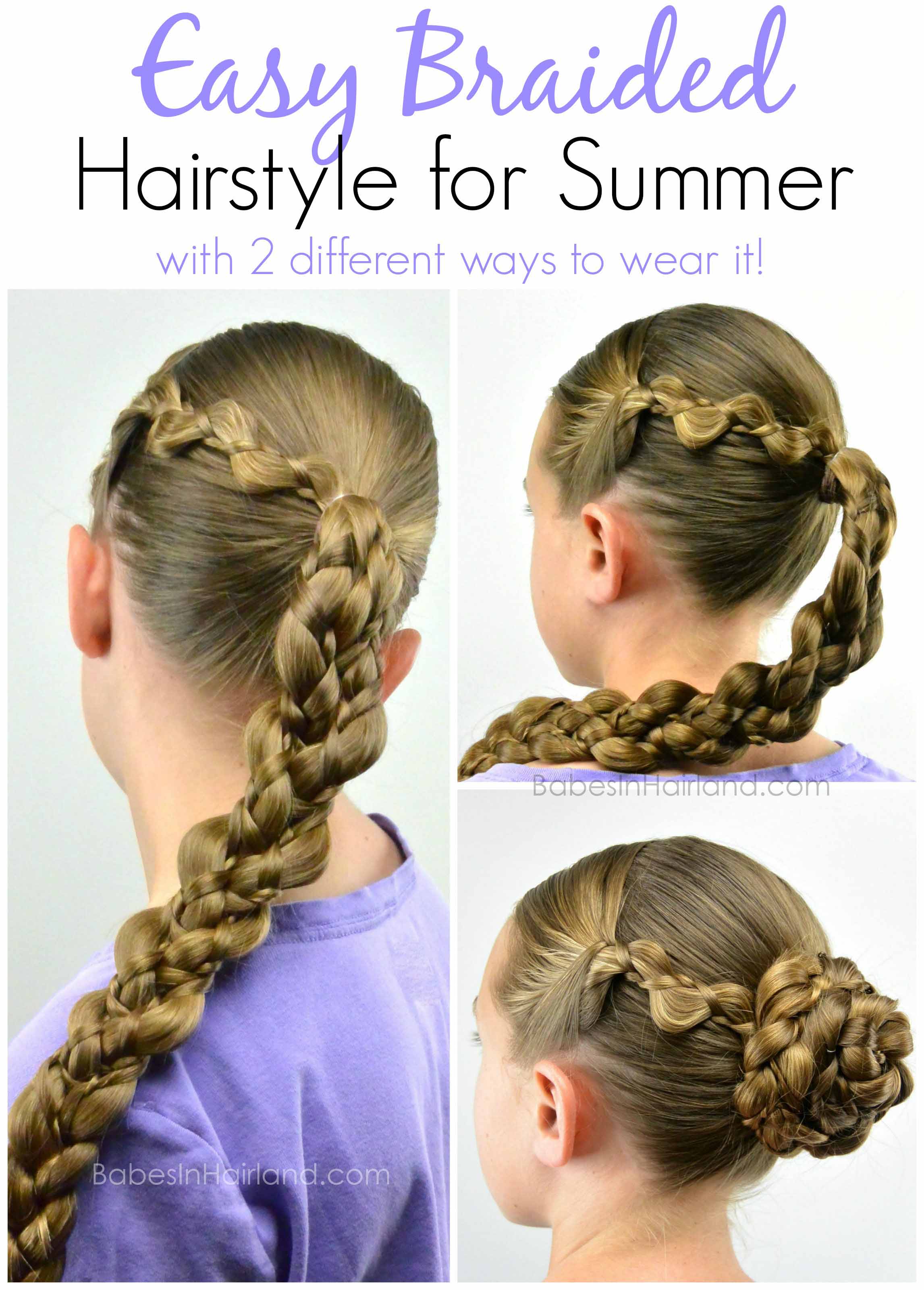 Easy Braided Hairstyle For Summer Babes In Hairland