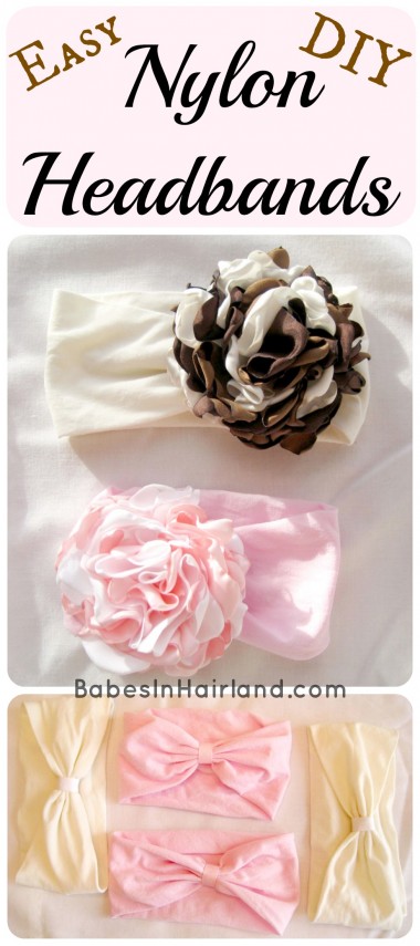 Easy DIY Nylon Headbands from BabesInHairland.com