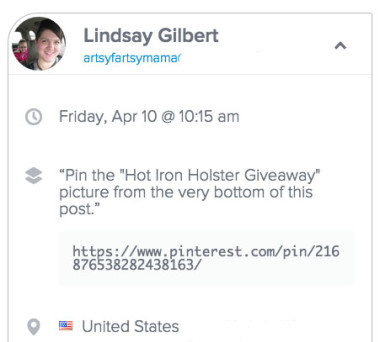 Hot Iron Holster Winner