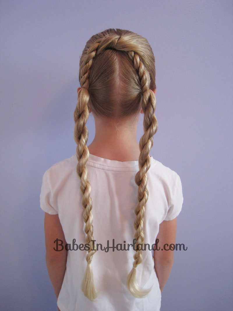 Half Knot and Rope Braids - Babes In Hairland