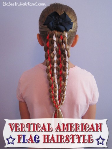 Vertical American Flag Hairstyle (1)
