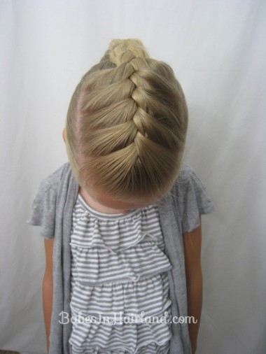 French Braid into a Braided Ponytail - BabesInHairland.com