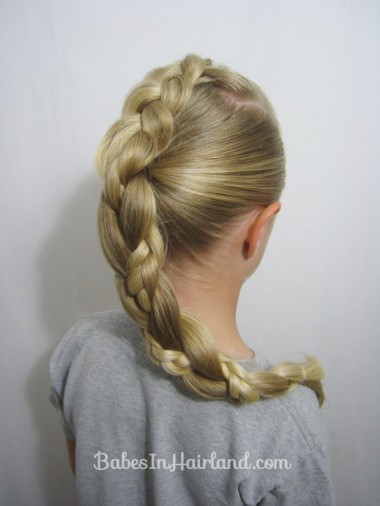 French Braid into a Braided Ponytail - BabesInHairland.com