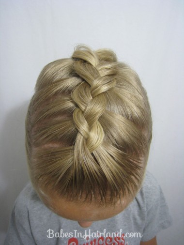 French Braid into a Braided Ponytail - BabesInHairland.com