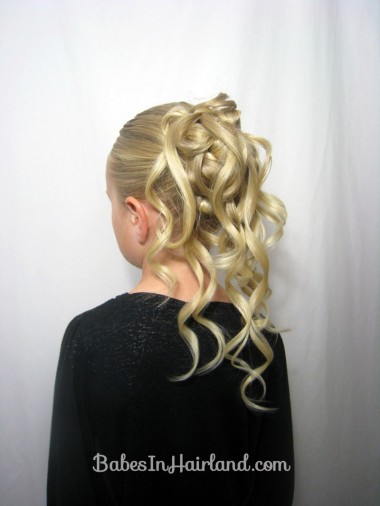 Cascading Feather Braided Updo from BabesInHairland.com
