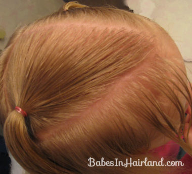 Toddler Version of Row of Fancy Ponytails (2)