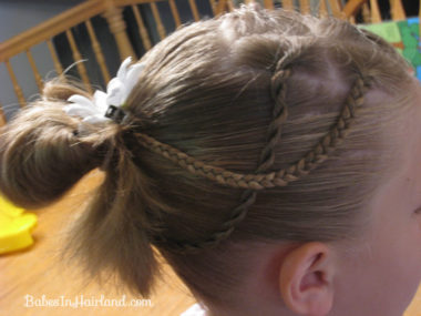 Messy Bun and Accent Braids (7)