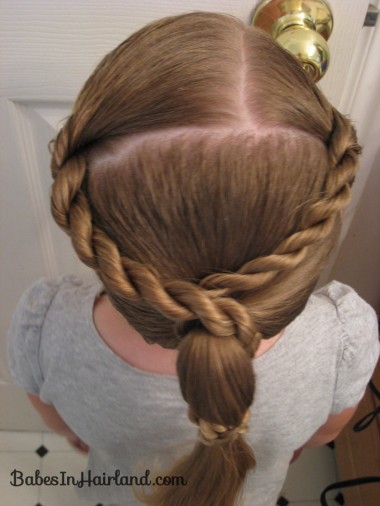 Rope Braid Wrapped Ponytail (2)