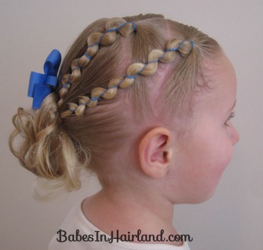 Rubber Band Wraps and Messy Bun (2)