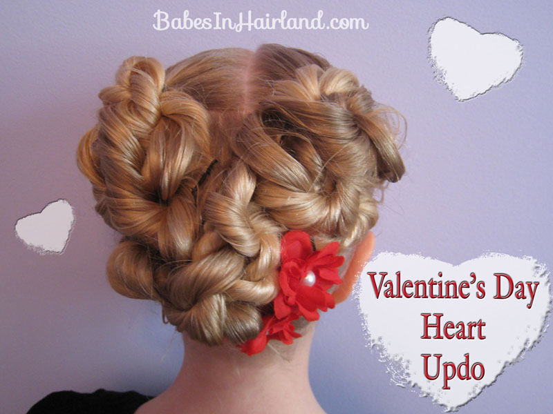 Valentine's Day Heart Updo - Babes In Hairland