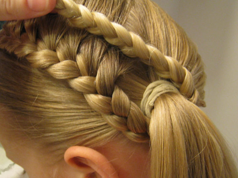 Lauren Conrad Inspired Half French Braid Wrapped Ponytail Babes In