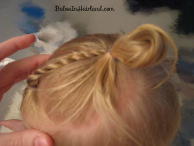 Baby Rope/Twist Braid into Baby Pony (5)