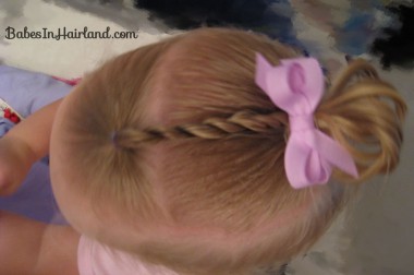 Baby Rope/Twist Braid into Baby Pony (1)