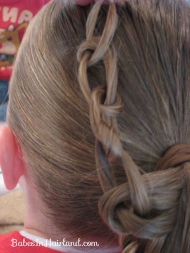 Knotted Pony Updo w/Hair Coils (3)