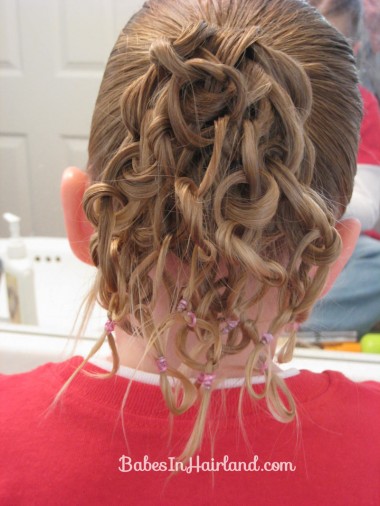 Knotted Pony Updo w/Hair Coils (5)