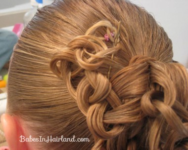 Knotted Pony Updo w/Hair Coils (6)
