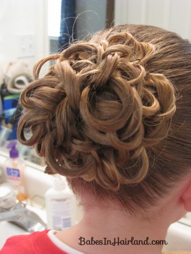 Knotted Pony Updo w/Hair Coils (7)