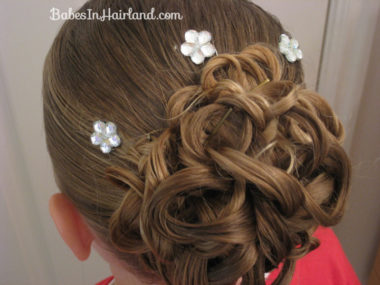 Knotted Pony Updo w/Hair Coils (2)