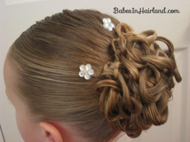Knotted Pony Updo w/Hair Coils (8)