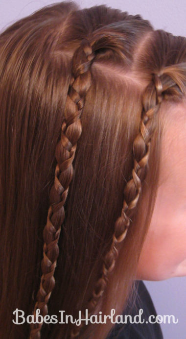 Quick & Easy Uneven Braids Hairstyle (1)