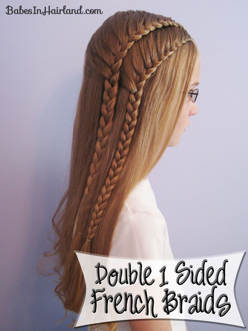 Double 1 Sided French Braids - Babes In Hairland
