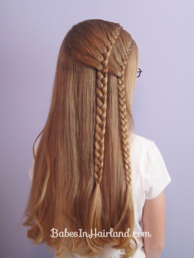 Double 1 Sided French Braids (4)