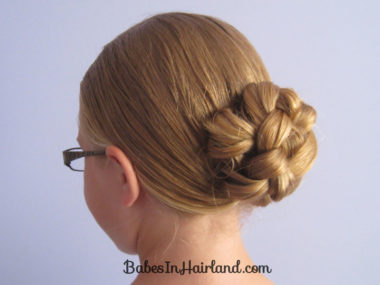 Rolled Up 4 Strand Braided Bun - Babes In Hairland
